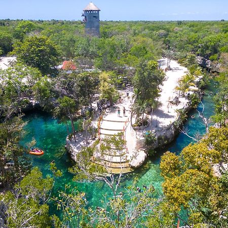 Hotel Casa Tortuga Tulum - Cenotes Park Inclusive ภายนอก รูปภาพ Cenote