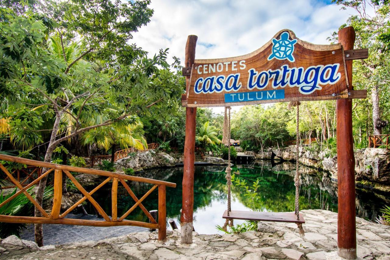 Hotel Casa Tortuga Tulum - Cenotes Park Inclusive ภายนอก รูปภาพ
