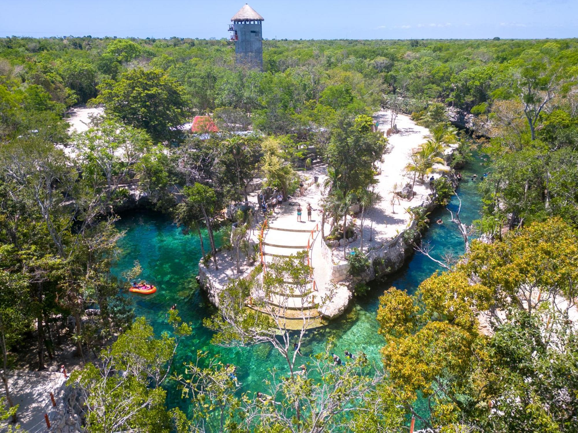 Hotel Casa Tortuga Tulum - Cenotes Park Inclusive ภายนอก รูปภาพ Cenote