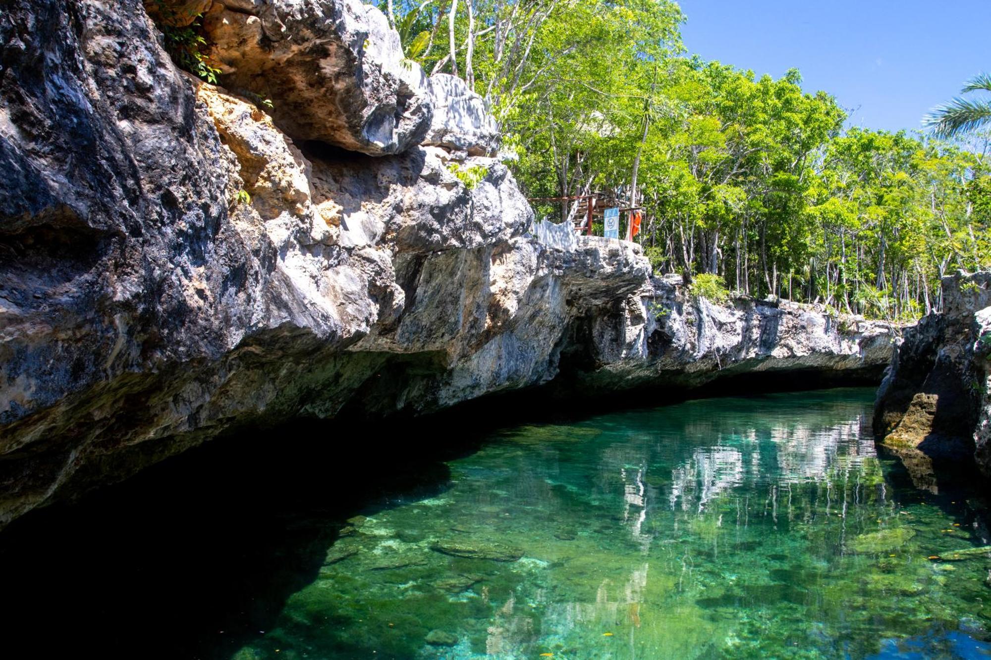 Hotel Casa Tortuga Tulum - Cenotes Park Inclusive ภายนอก รูปภาพ Cenote