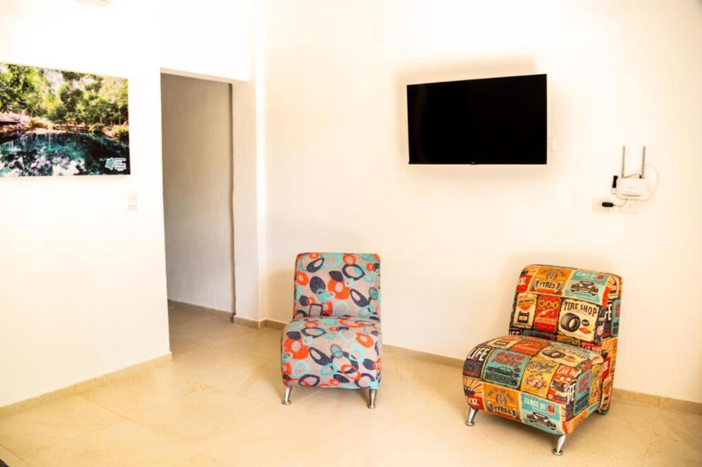 Hotel Casa Tortuga Tulum - Cenotes Park Inclusive ภายนอก รูปภาพ A room at the center